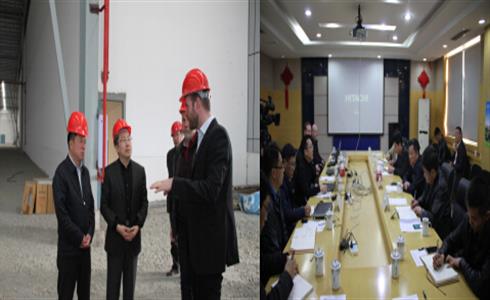 雙流區(qū)委書記周先毅一行到成都中建材調(diào)研